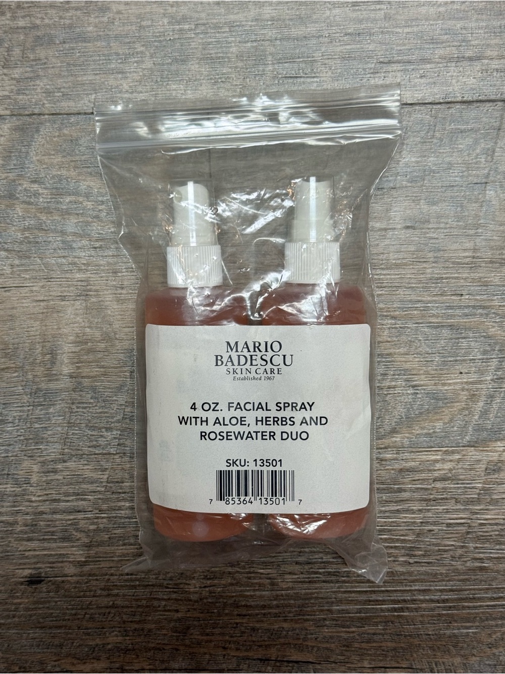 Mario Badescu Rosewater & Aloe Facial Spray Duo - Pink Bottles